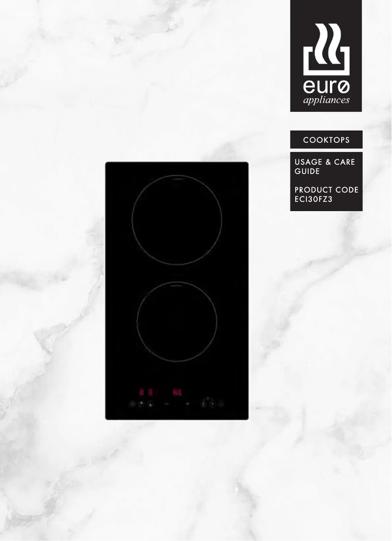 Page 1 de la notice Manuel utilisateur Euro Appliances ECI30FZ3