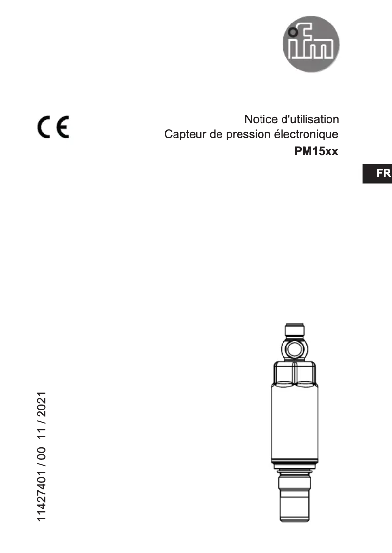 Page n°1 - Manuel utilisateur IFM PM1515