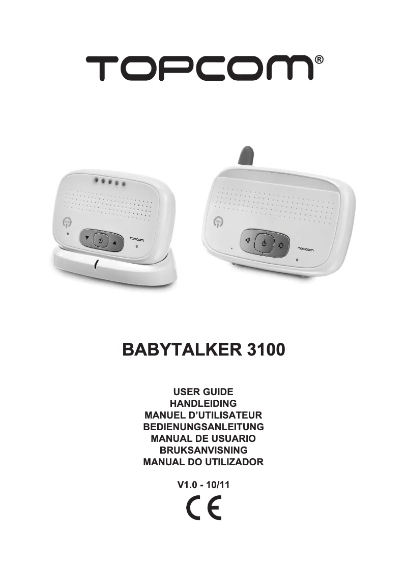 Image de la première page du manuel de l'appareil Babytalker 3100