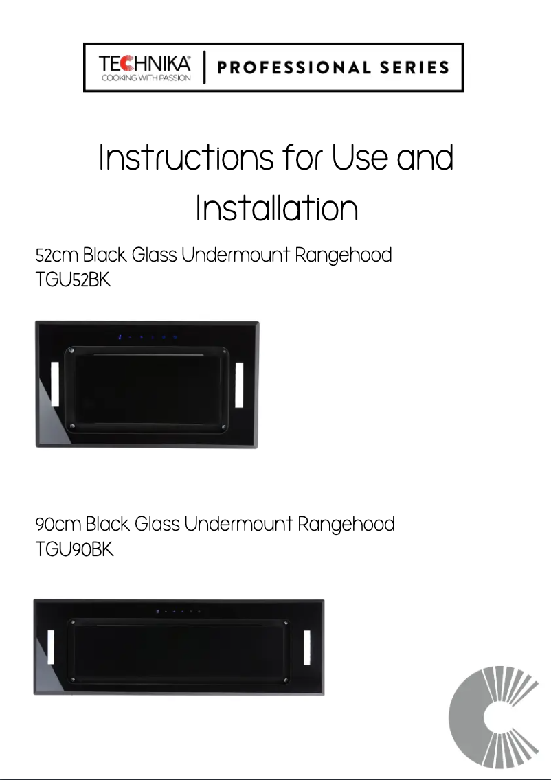 Page 1 de la notice Manuel utilisateur Technika TGU52BK