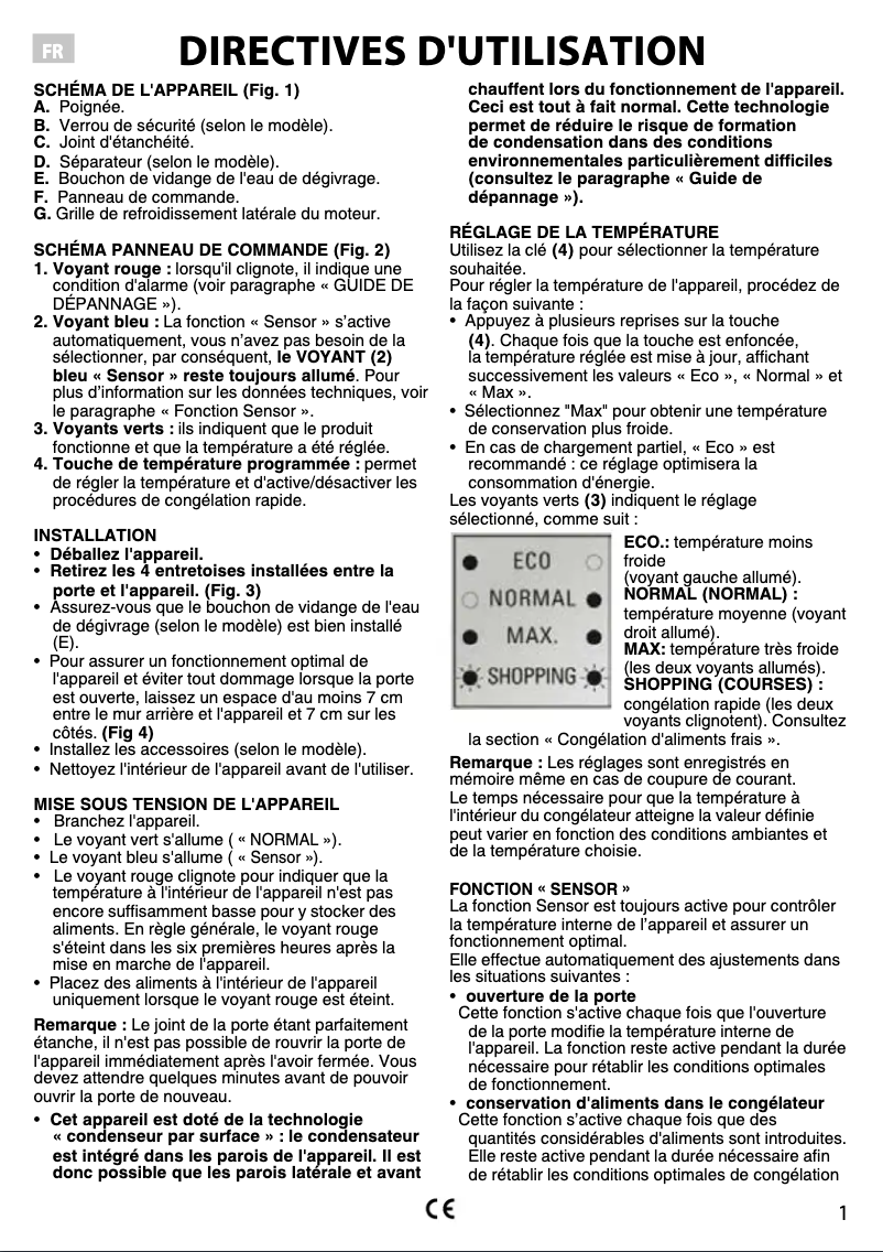 Page n°1 - Mode d'emploi Bauknecht GTE 608 A++ FA