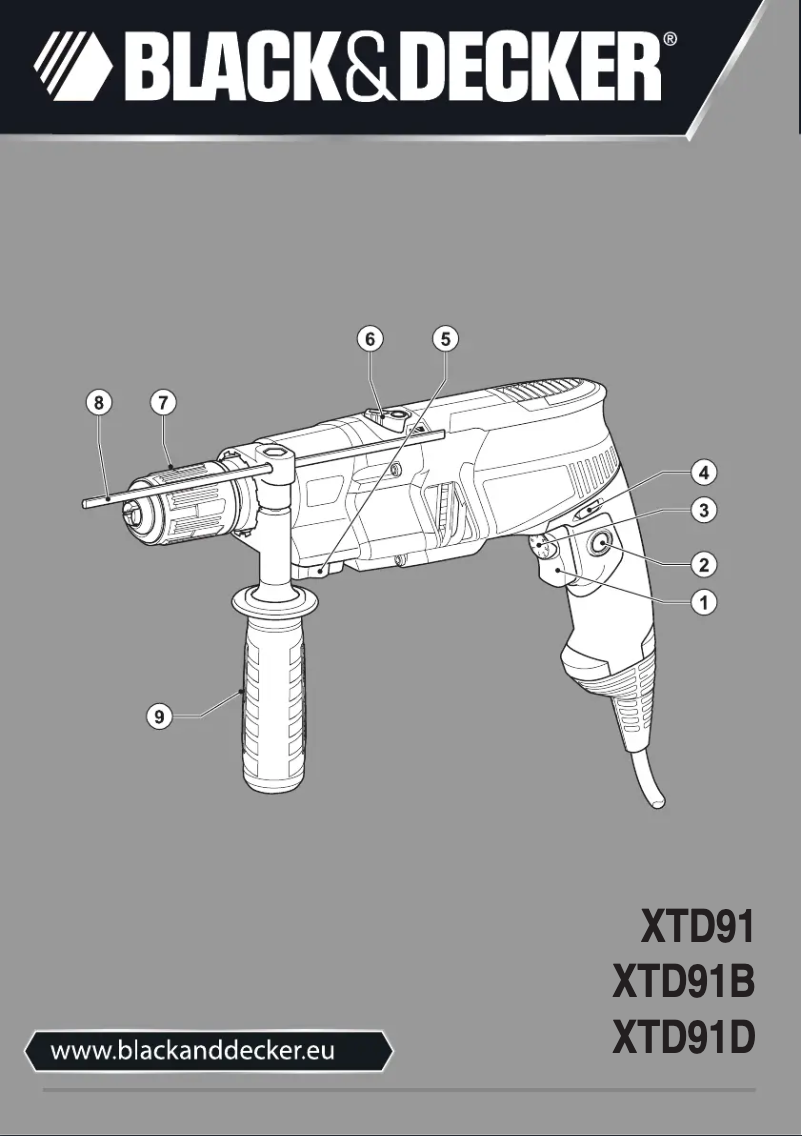 Página 1 del manual Manual de usuario Black & Decker XTD91K
