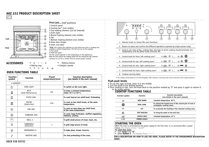 Image de la première page du manuel de l'appareil AKZ 232 IX