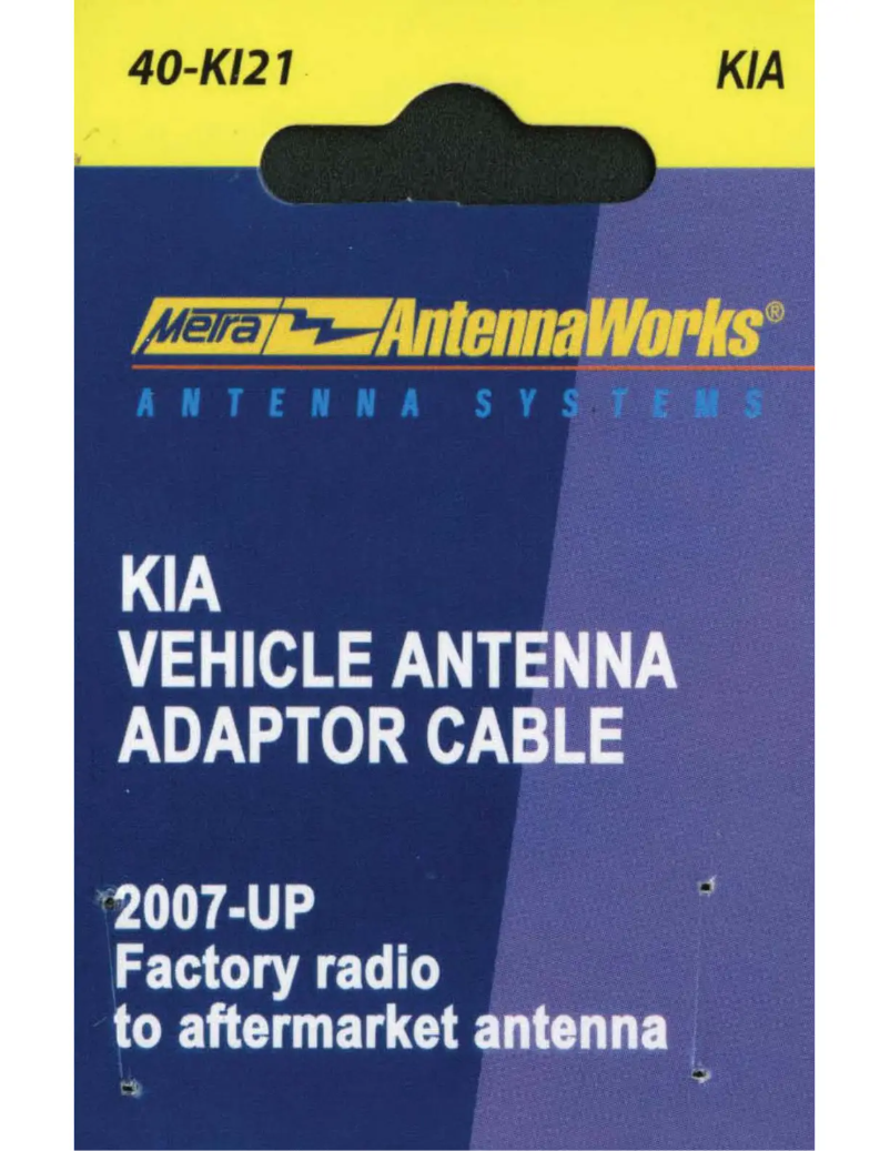 Page n°1 - Manuel utilisateur Metra 40-KI21