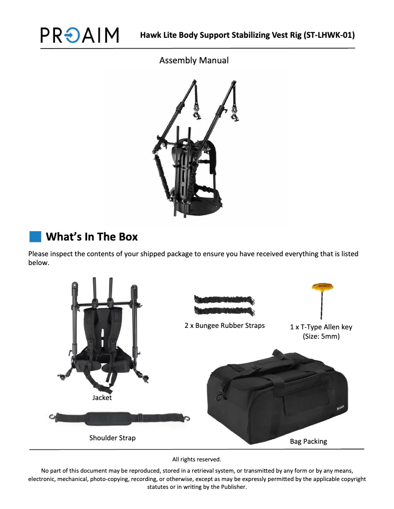 Image de la première page du manuel de l'appareil Hawk Lite
