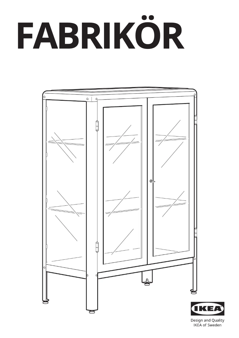 Image de la première page du manuel de l'appareil FABRIKÖR 804.601.25