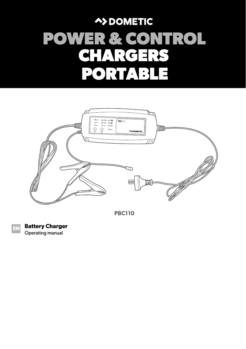 Page 1 of the manual User Manual Dometic PBC110