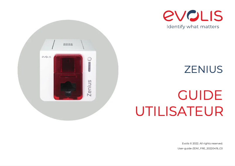 Imagen de la primera página del manual del dispositivo Zenius