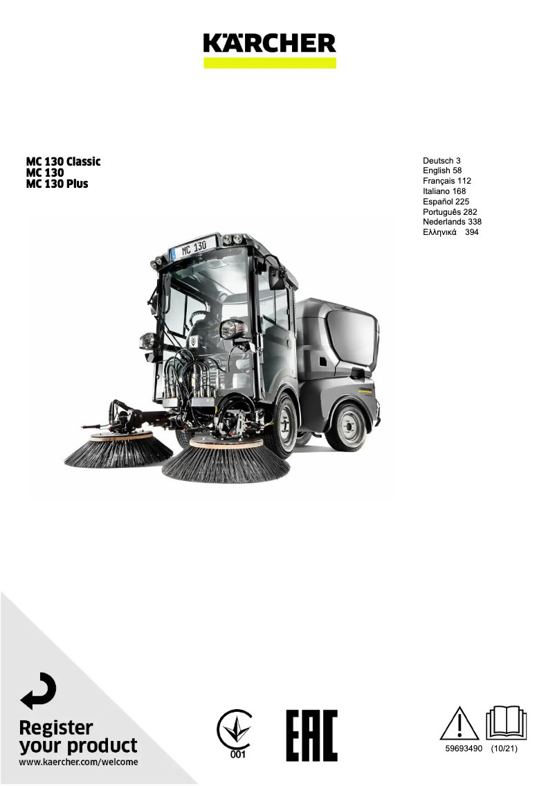 Image de la première page du manuel de l'appareil MC 130 Plus