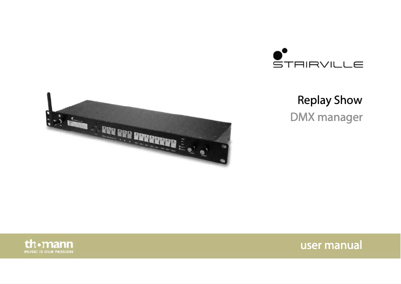 Page 1 de la notice Manuel utilisateur Stairville Replay Show