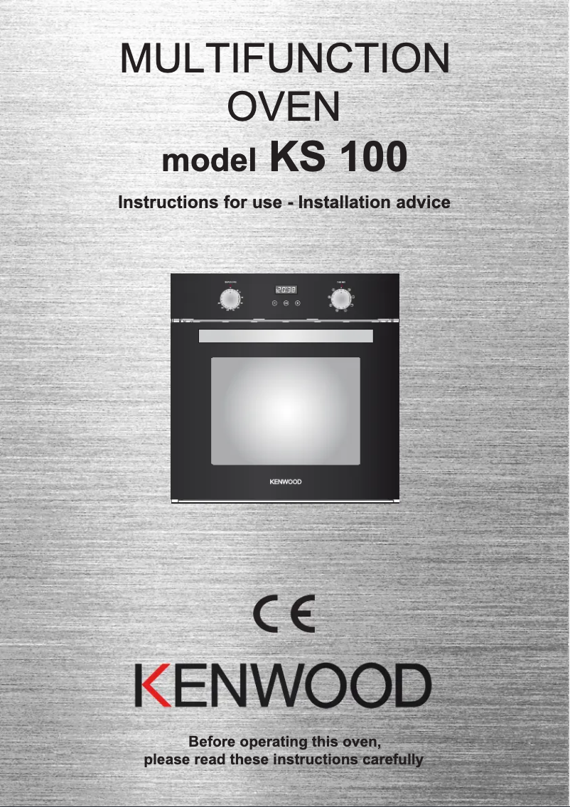 Page n°1 - Manuel utilisateur Kenwood KS 100