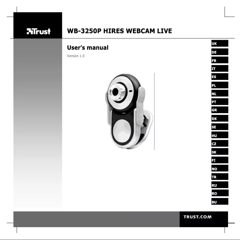 Image de la première page du manuel de l'appareil WB-3250P