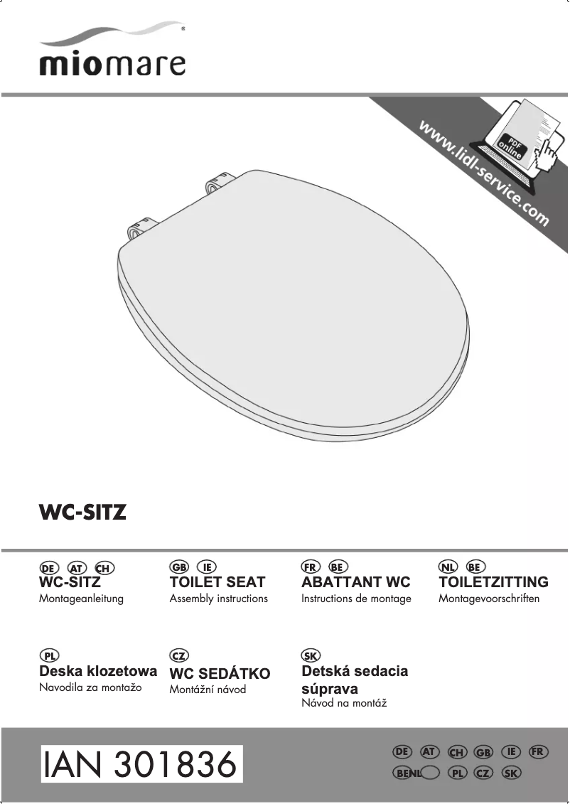 Image de la première page du manuel de l'appareil IAN 301836