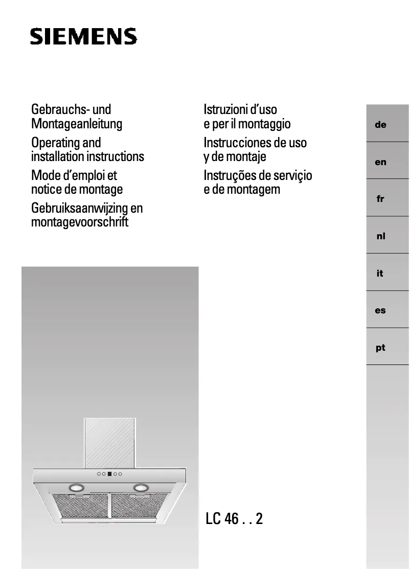 Image de la première page du manuel de l'appareil LC46652