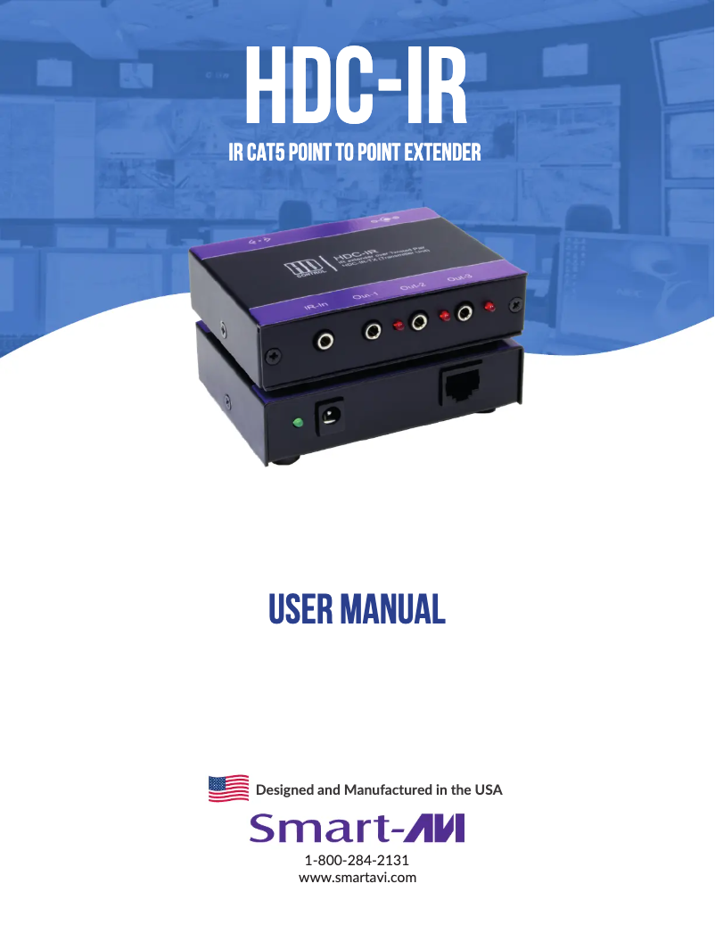 Page 1 de la notice Manuel utilisateur Smart-AVI HDCIR