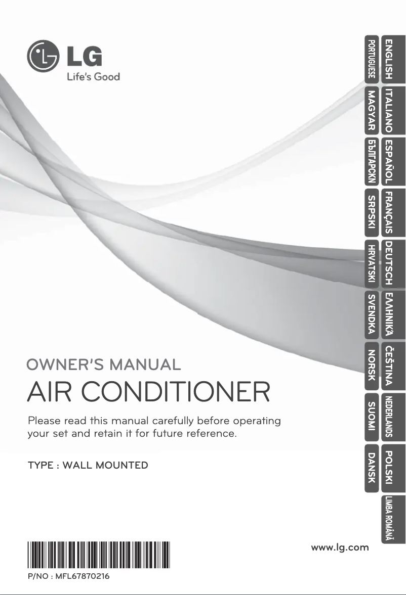 Page 1 de la notice Manuel utilisateur LG ARNU24GSCL2