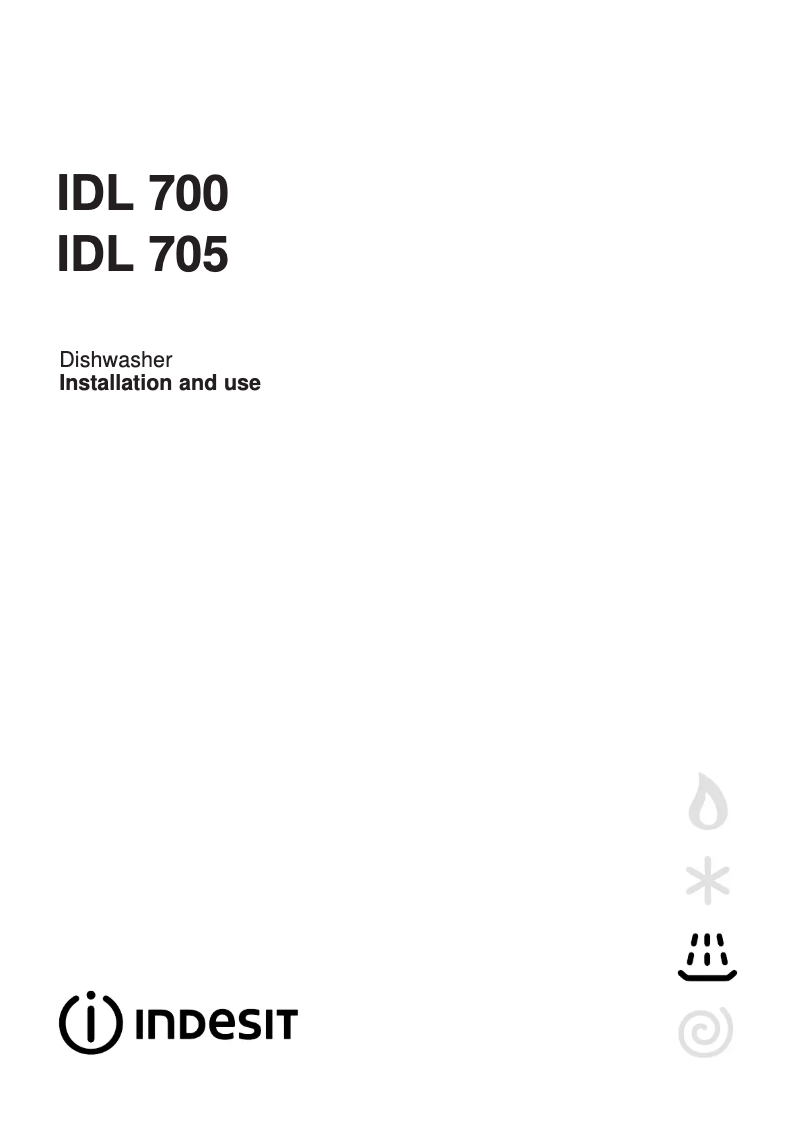 Page 1 de la notice Manuel utilisateur Indesit IDL 700