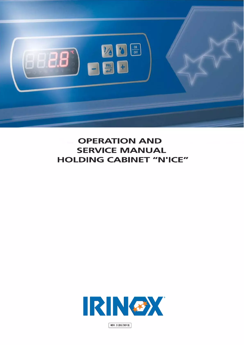 Image de la première page du manuel de l'appareil Irinox NIce