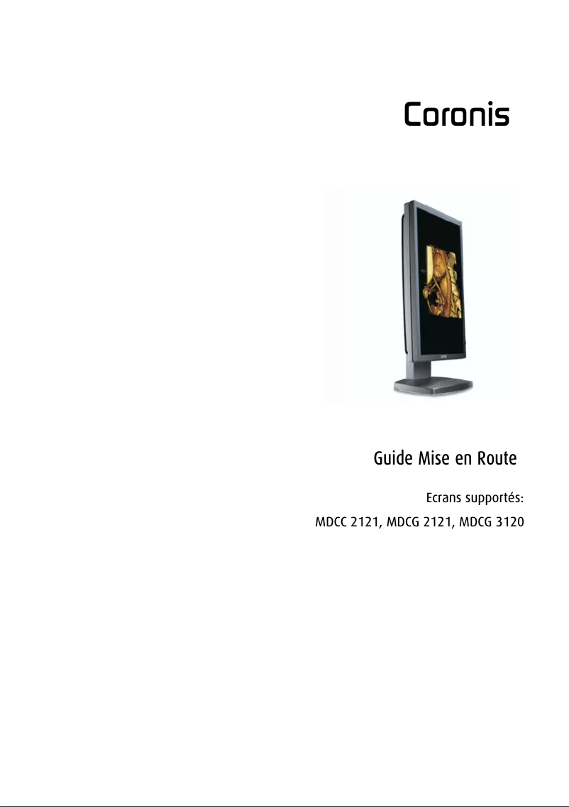 Page n°1 - Manuel utilisateur Barco Coronis MDCC-2121