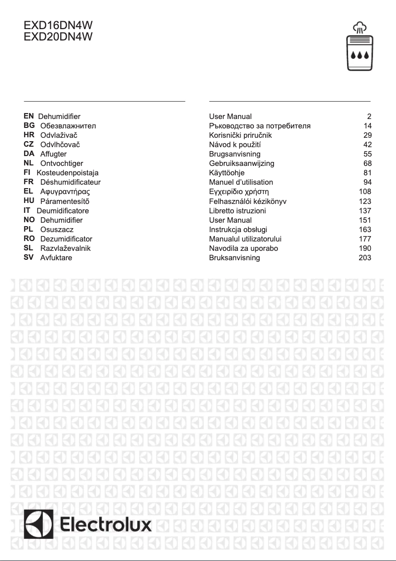 Imagen de la primera página del manual del dispositivo EXD20DN4W