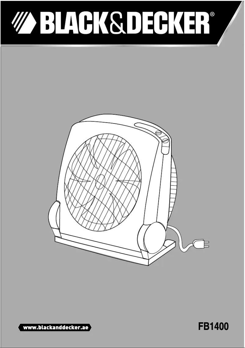 Page 1 de la notice Manuel utilisateur Black & Decker FB1400