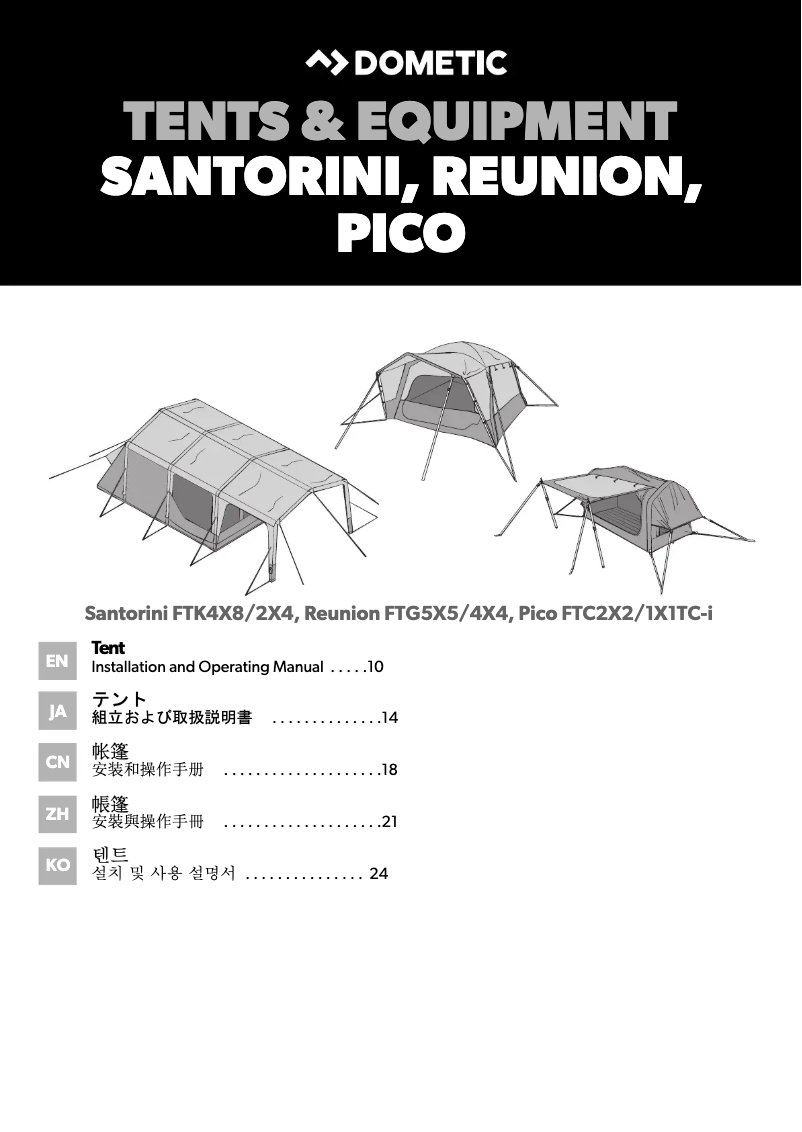 Image de la première page du manuel de l'appareil Pico FTC 1 TC