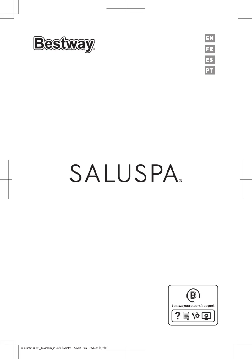 Page 1 de la notice Manuel utilisateur Bestway SaluSpa 60164