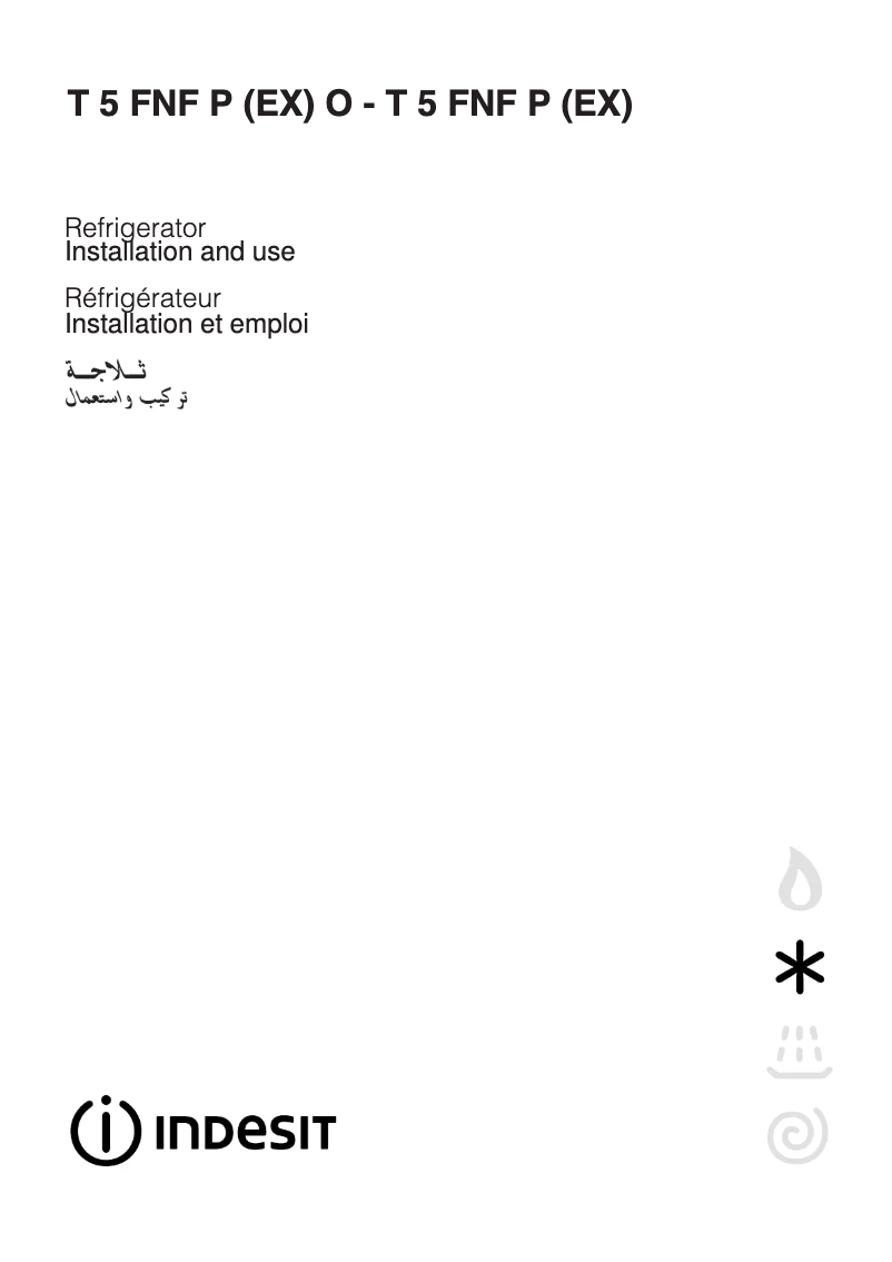 Page 1 de la notice Manuel utilisateur Indesit T 5 FNF P (EX)