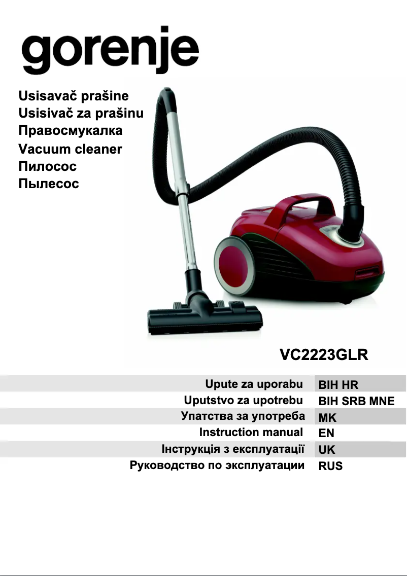 Image de la première page du manuel de l'appareil VC2223GLR