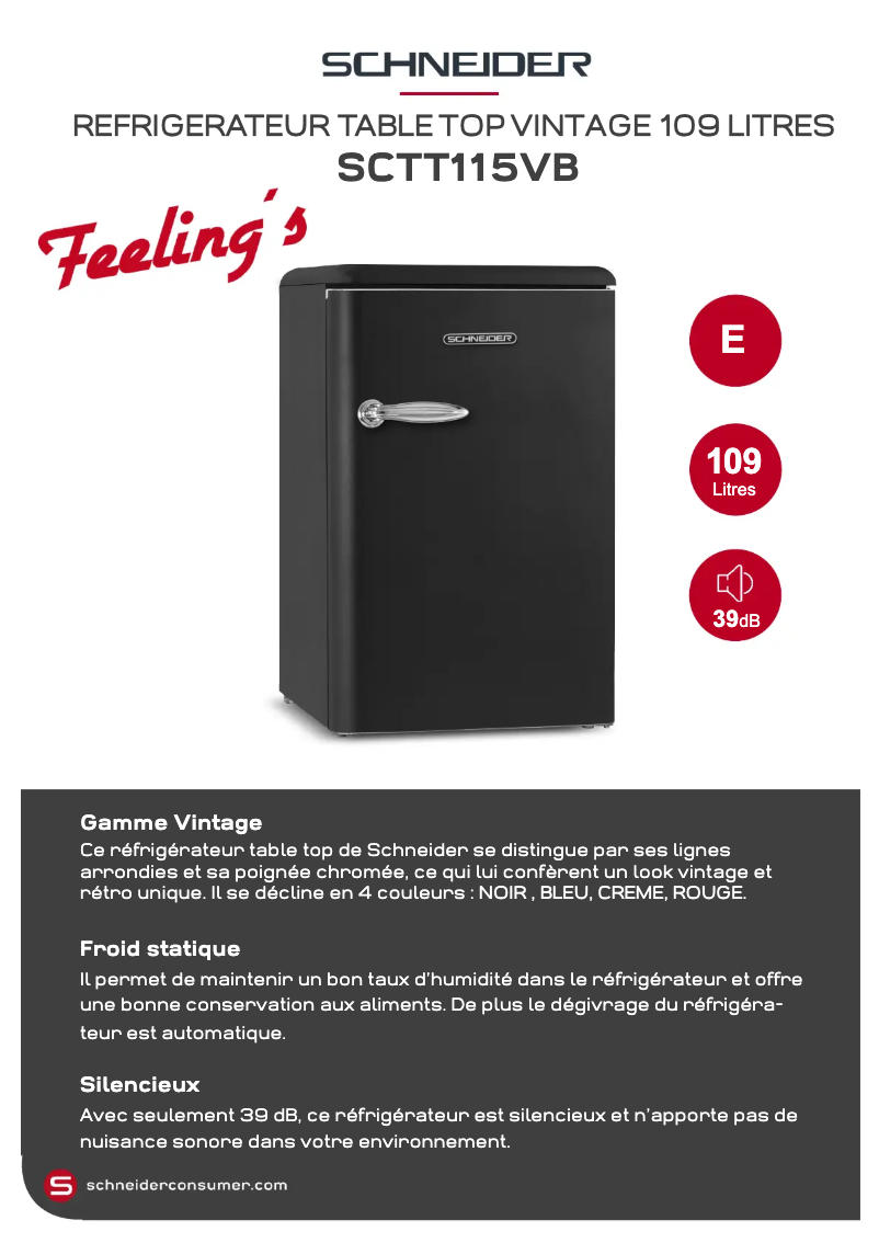 Página 1 del manual Ficha técnica Schneider SCTT115VB