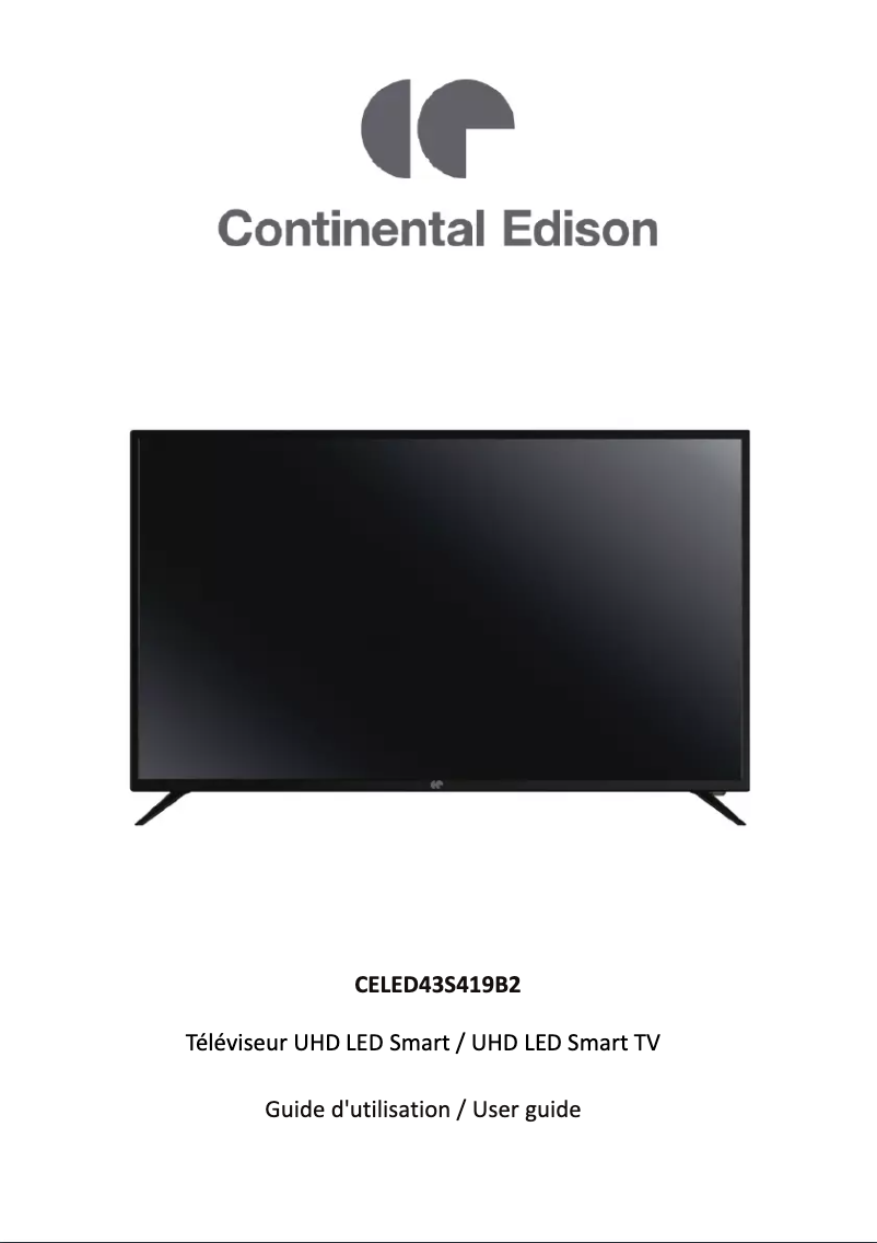 Image de la première page du manuel de l'appareil CELED43S419B2