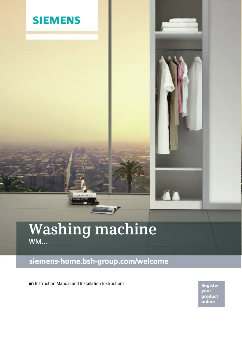 Page n°1 - Manuel utilisateur Siemens WM14T488GB