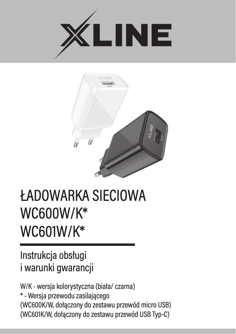 Page 1 of the manual User Manual Götze & Jensen X-Line WC601K