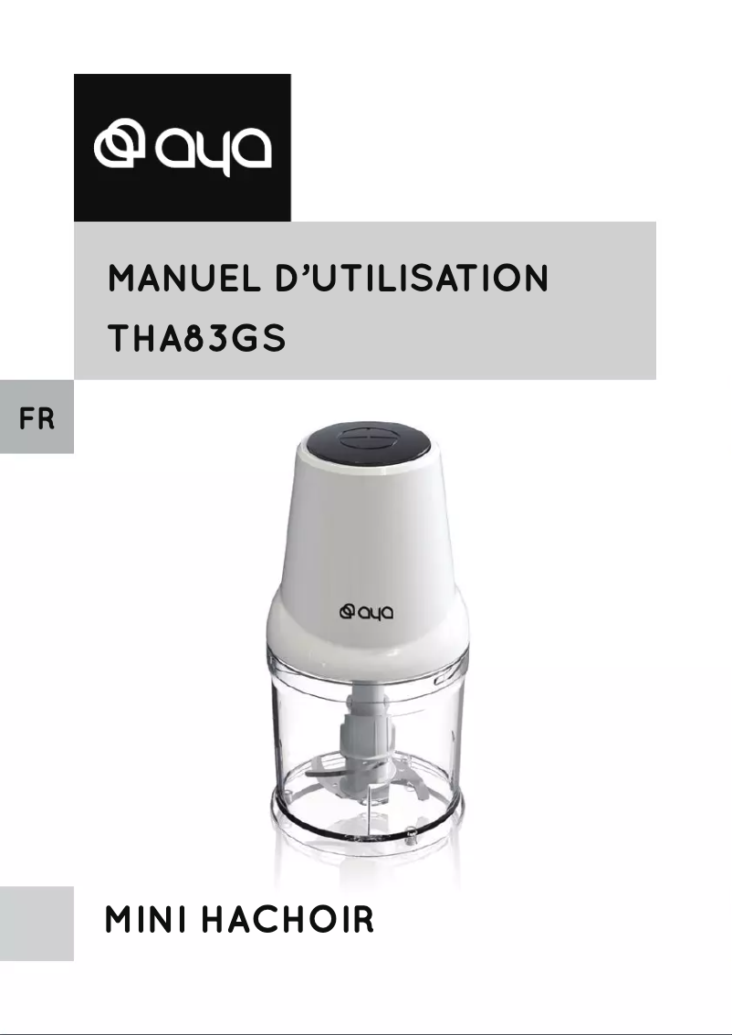 Image de la première page du manuel de l'appareil THA83GS