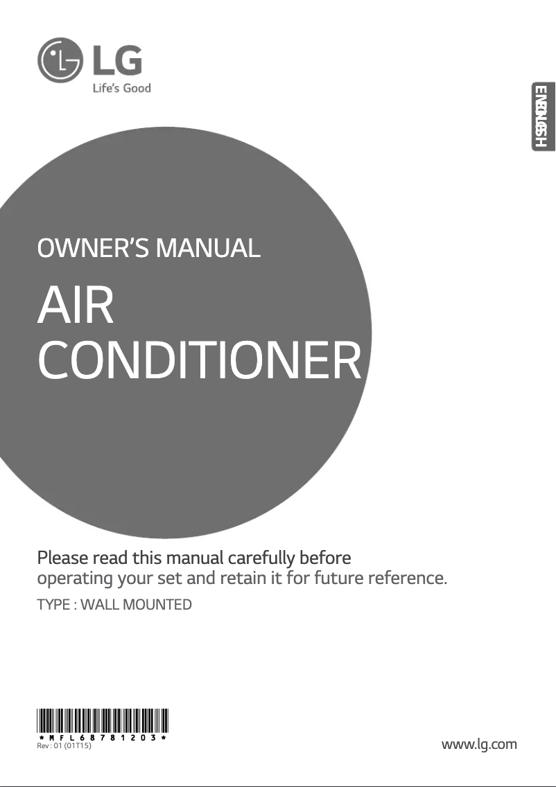 Page 1 de la notice Manuel utilisateur LG HSN09IPM