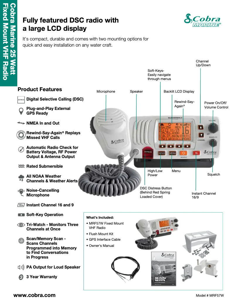 Imagen de la primera página del manual del dispositivo MR F57