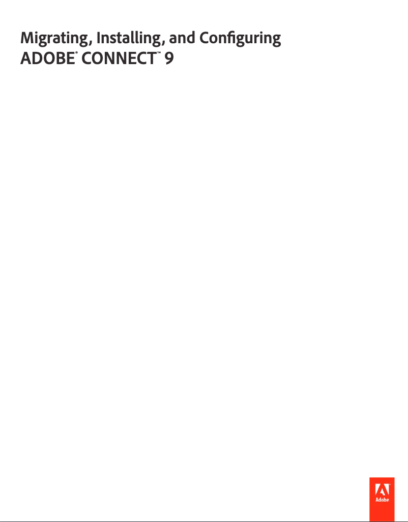 Page 1 de la notice Guide d'installation Adobe Connect 9