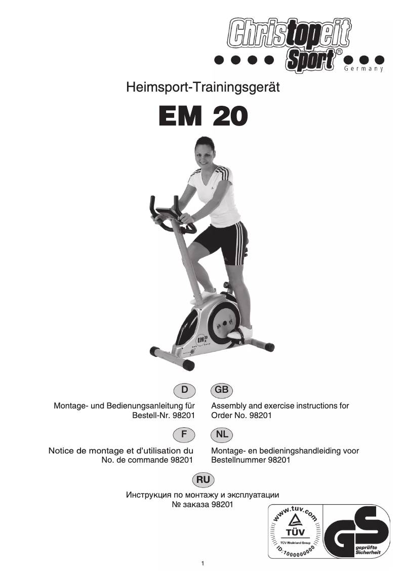 Page n°1 - Manuel utilisateur Christopeit EM 20