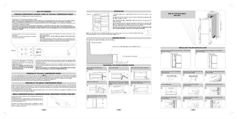 Page 1 de la notice Manuel utilisateur Candy CFBC 3150 A UK