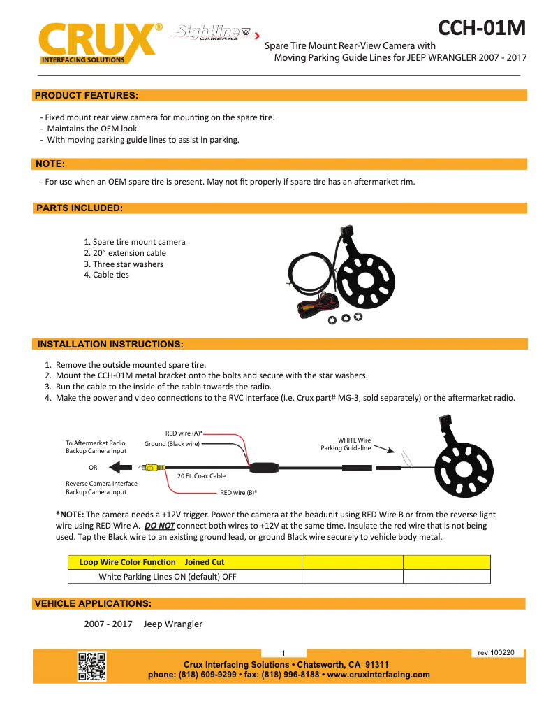 Image de la première page du manuel de l'appareil CCH-01M