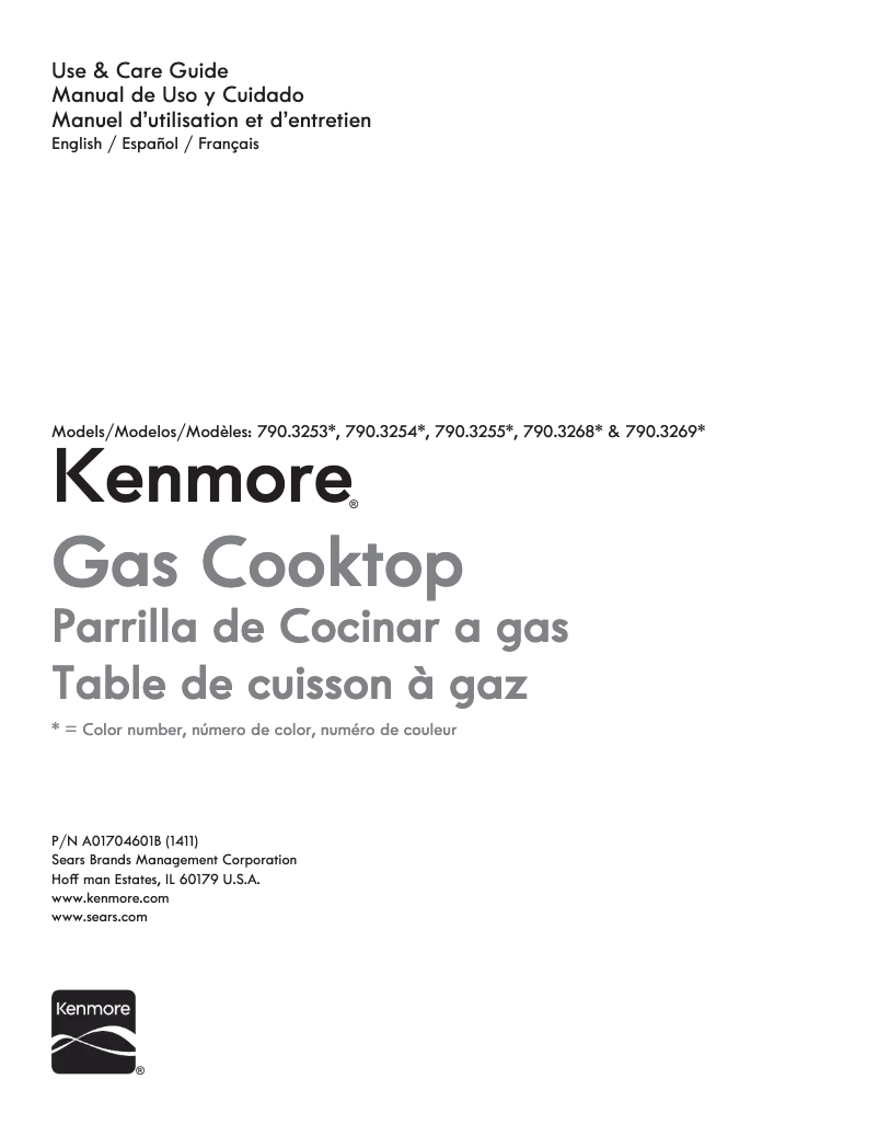 Page n°1 - Manuel utilisateur Kenmore 790.32533