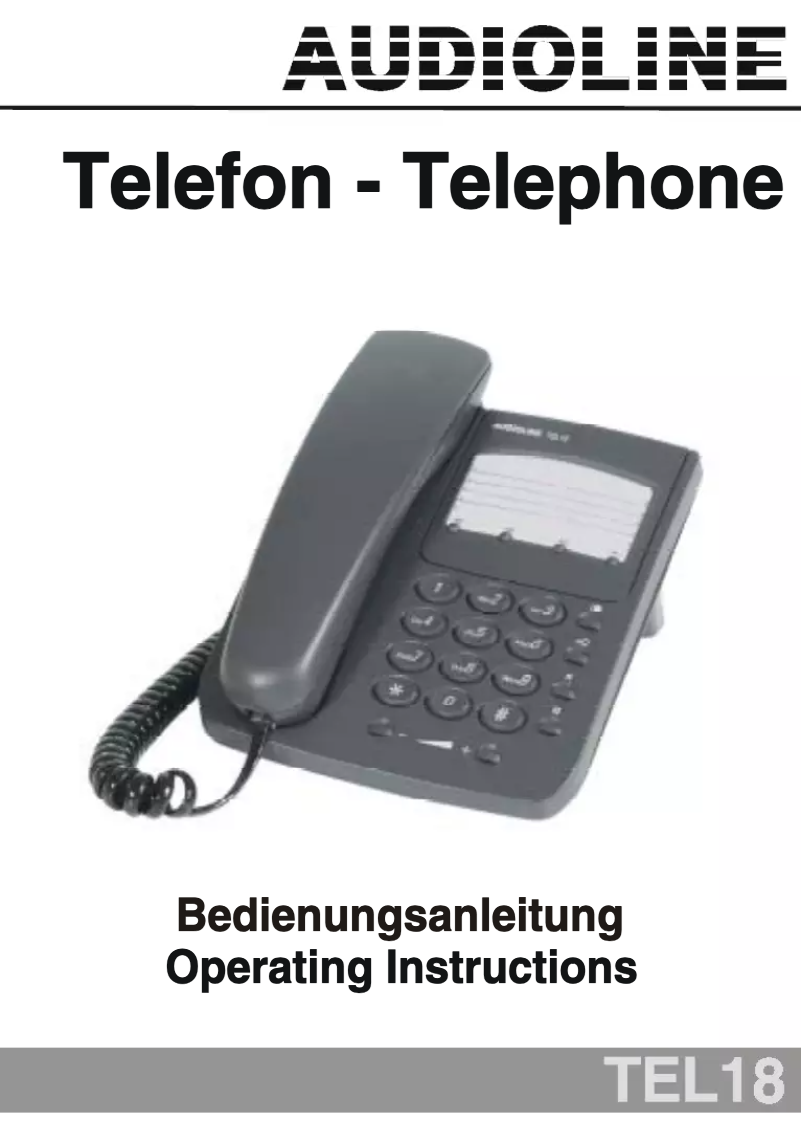 Image de la première page du manuel de l'appareil TEL18