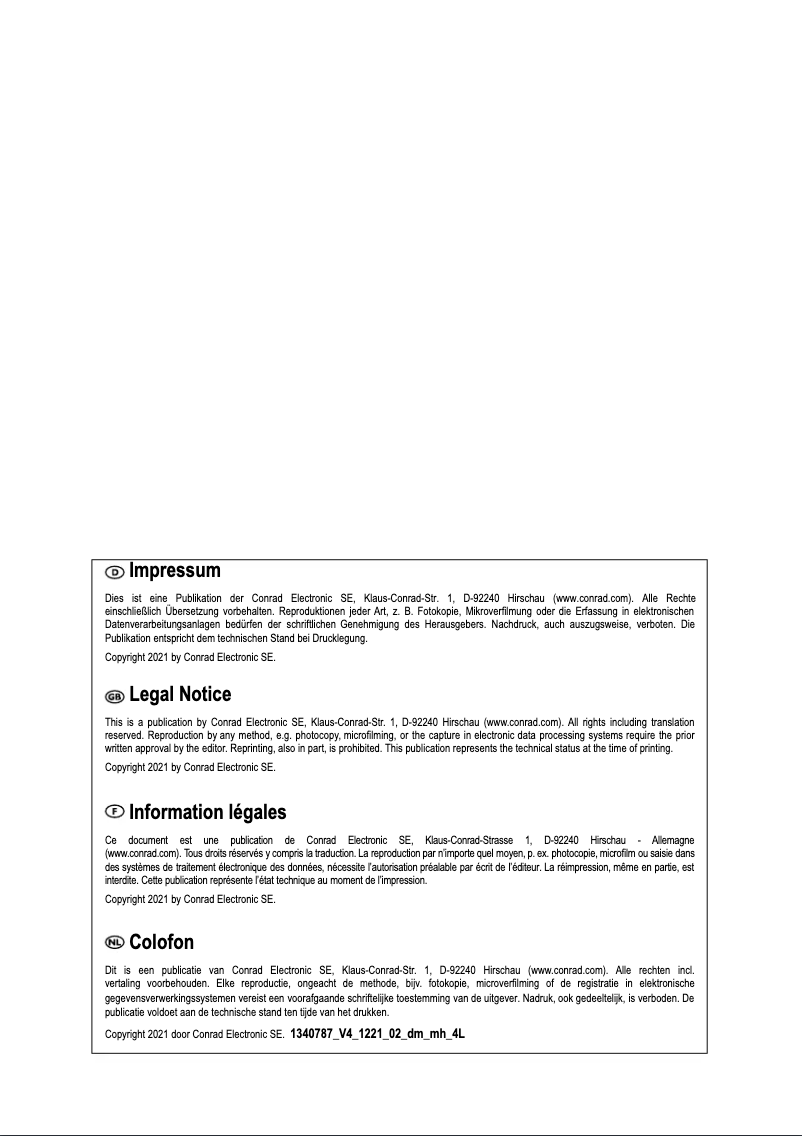 Page n°1 - Manuel utilisateur Voltcraft BS-1500T
