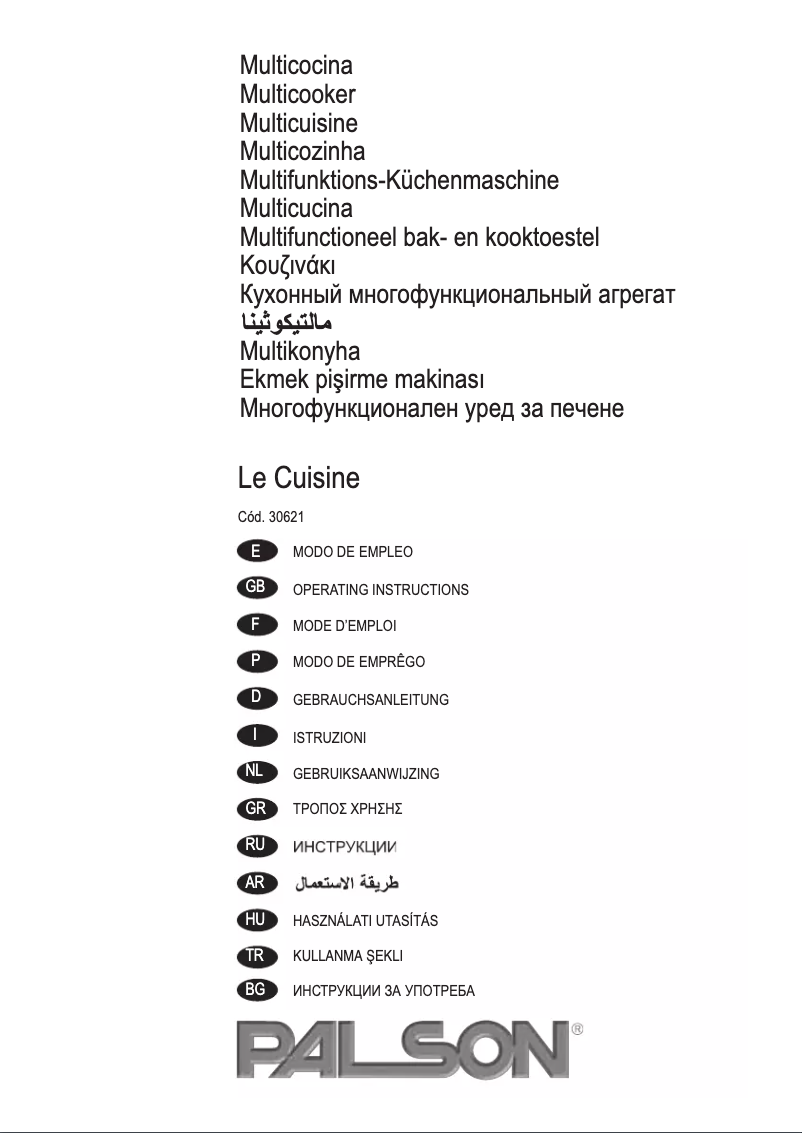 Image de la première page du manuel de l'appareil Le Cuisine