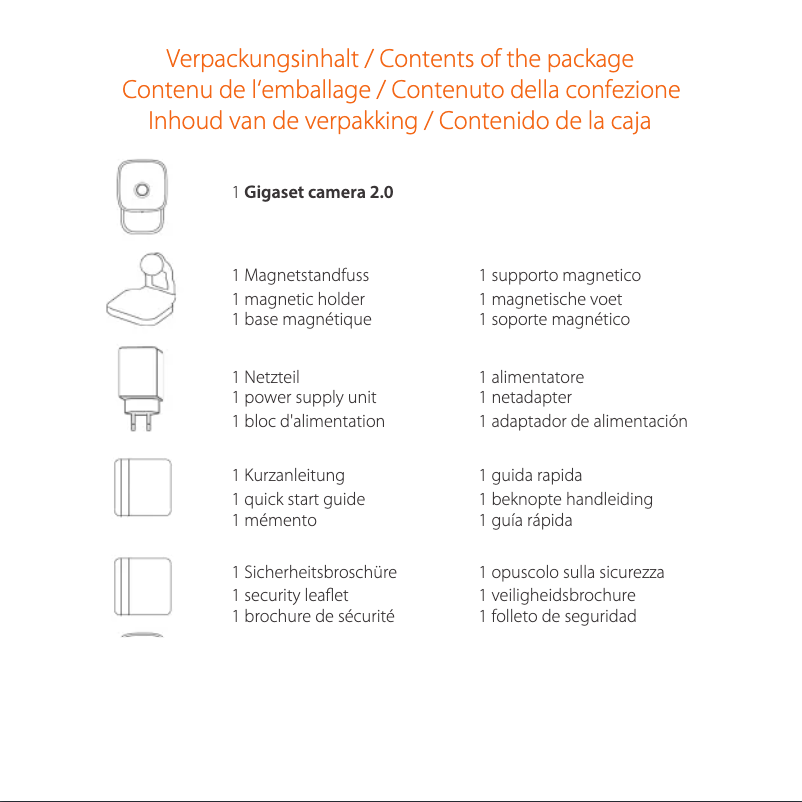 Page n°1 - Manuel utilisateur Gigaset Camera 2.0