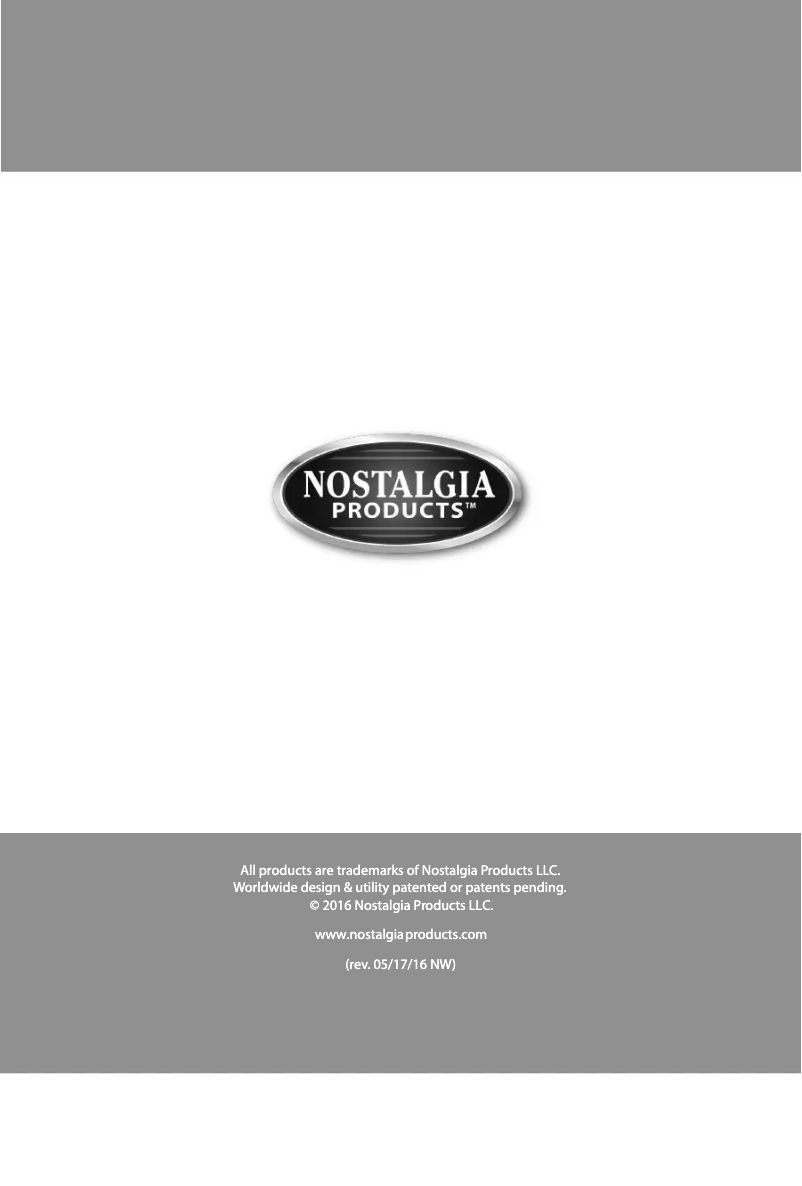 Page n°1 - Manuel utilisateur Nostalgia SP660SERIES