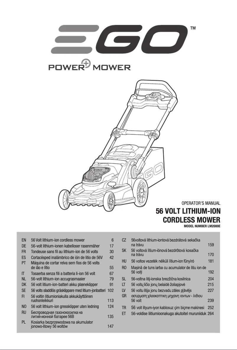 Image de la première page du manuel de l'appareil LM2001E