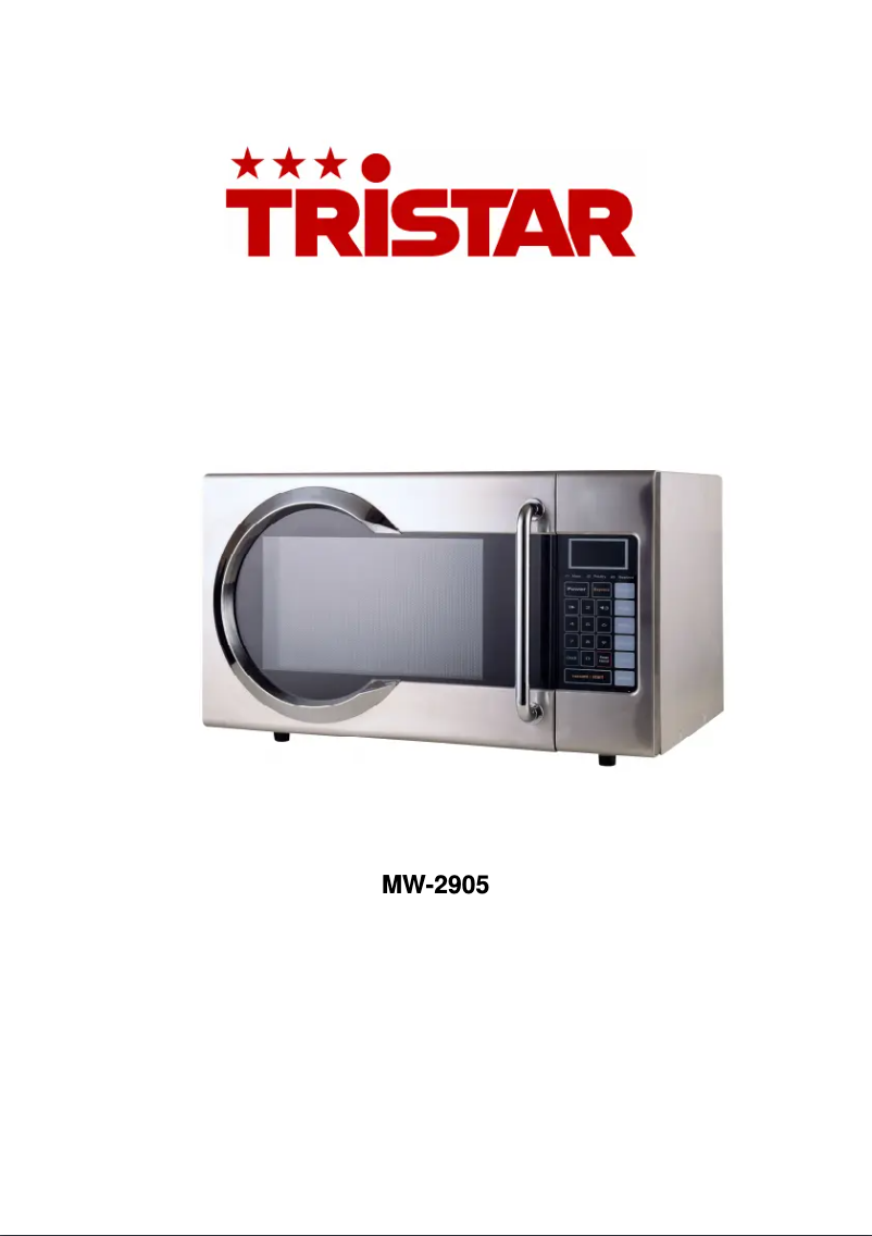 Page 1 de la notice Manuel utilisateur TriStar MW-2905