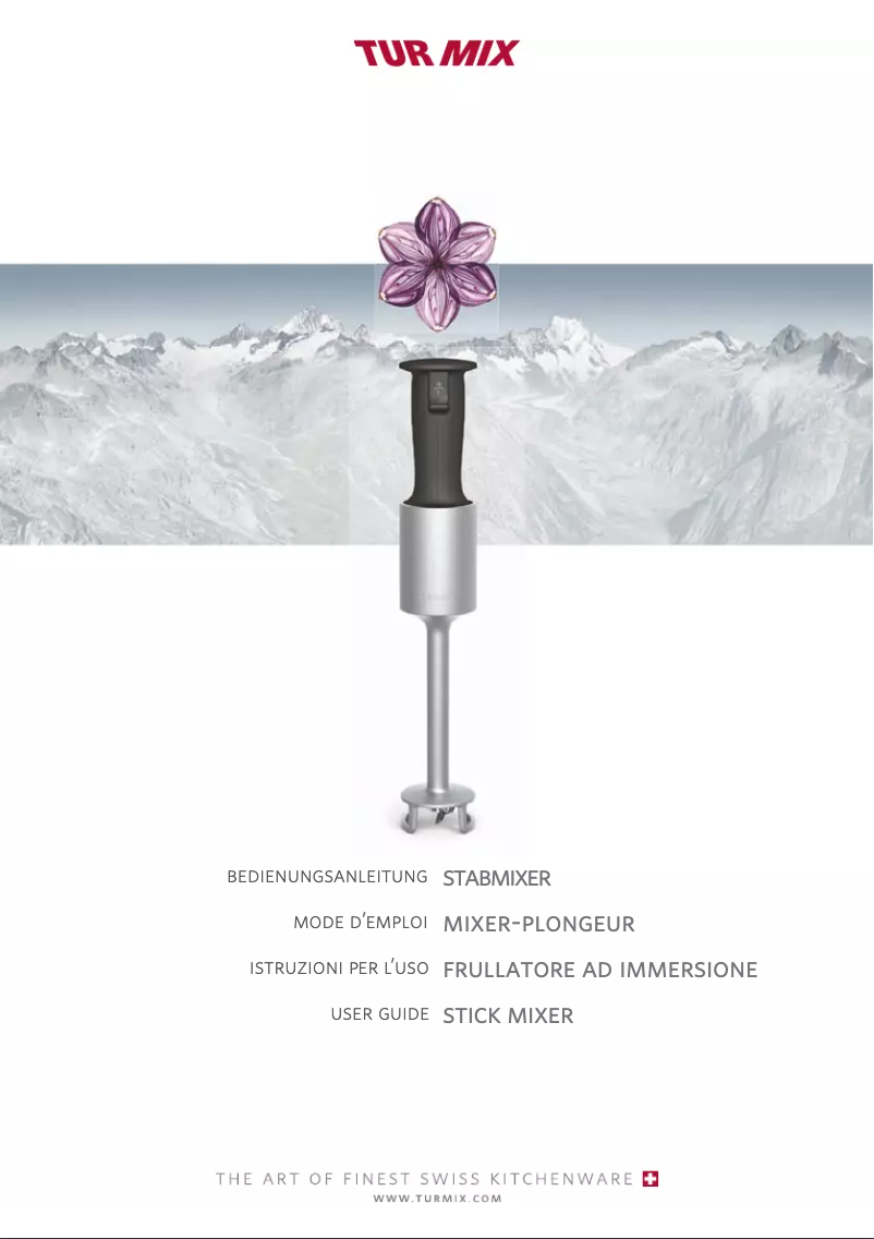 Page n°1 - Manuel utilisateur Turmix A31170