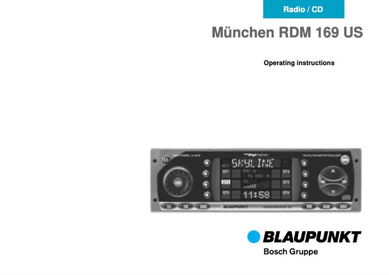 Página 1 del manual Manual de usuario Blaupunkt Muenchen RDM 169